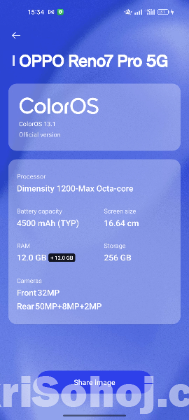 Oppo reno 7 pro 5g